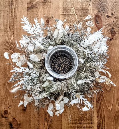 Winter Dried Everlasting Flower Wreath